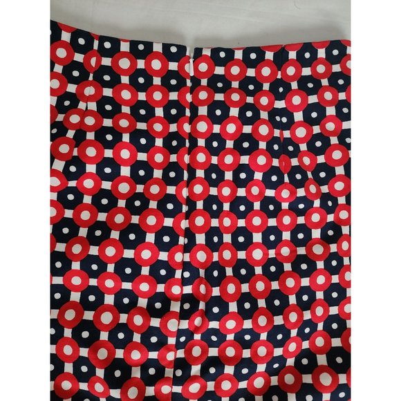 Boden Women's Petite Geometric Print Richmond Pencil Skirt Red/Multi Size 4P - Picture 9 of 16